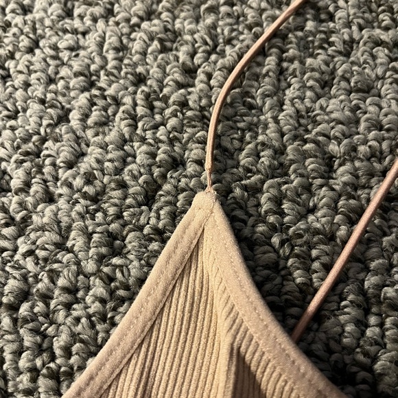 Tan Ribbed Bodysuit - Picture 4 of 6